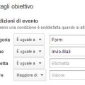 Dettaglio evento Google Analytics