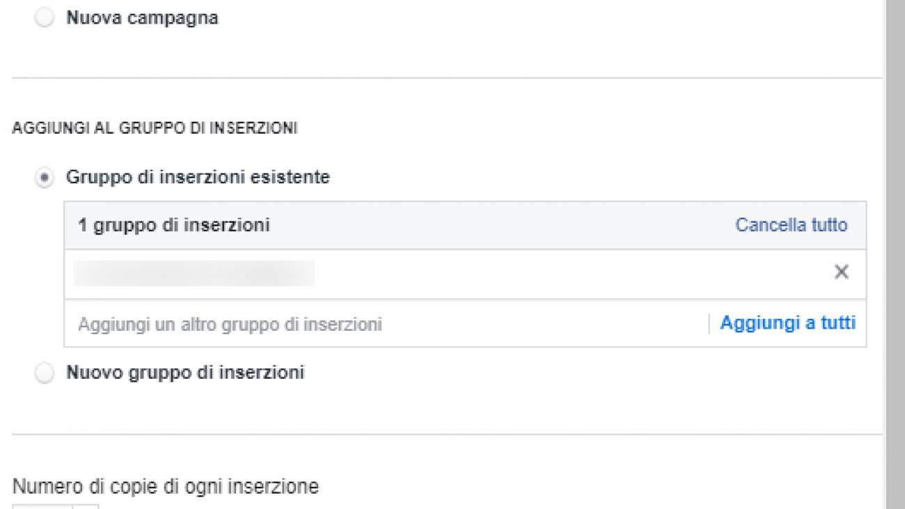 Duplicare creativita Facebook